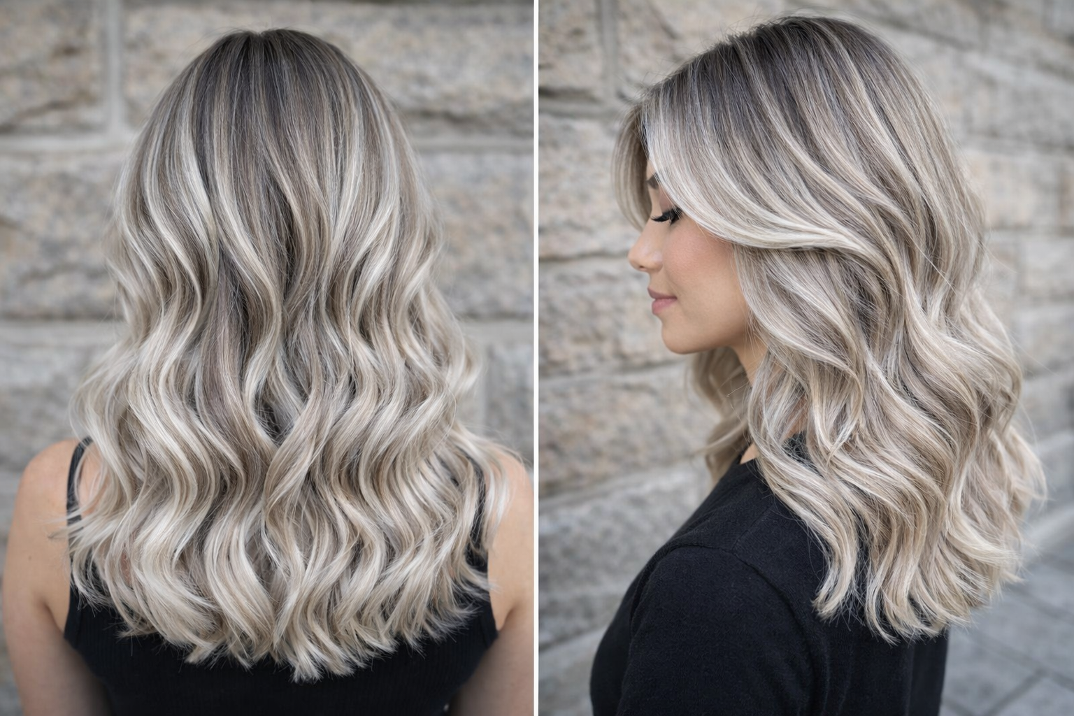 “Grey blending balayage at Samantha Cusick London in London”