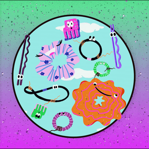 Be Free Lost Scrunchies and Clips!