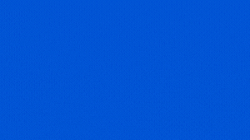 A solid blue gradient background.