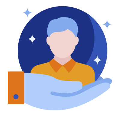 Geometric drawing of an outline square with sections divided by vertical, horizontal, and diagonal lines.