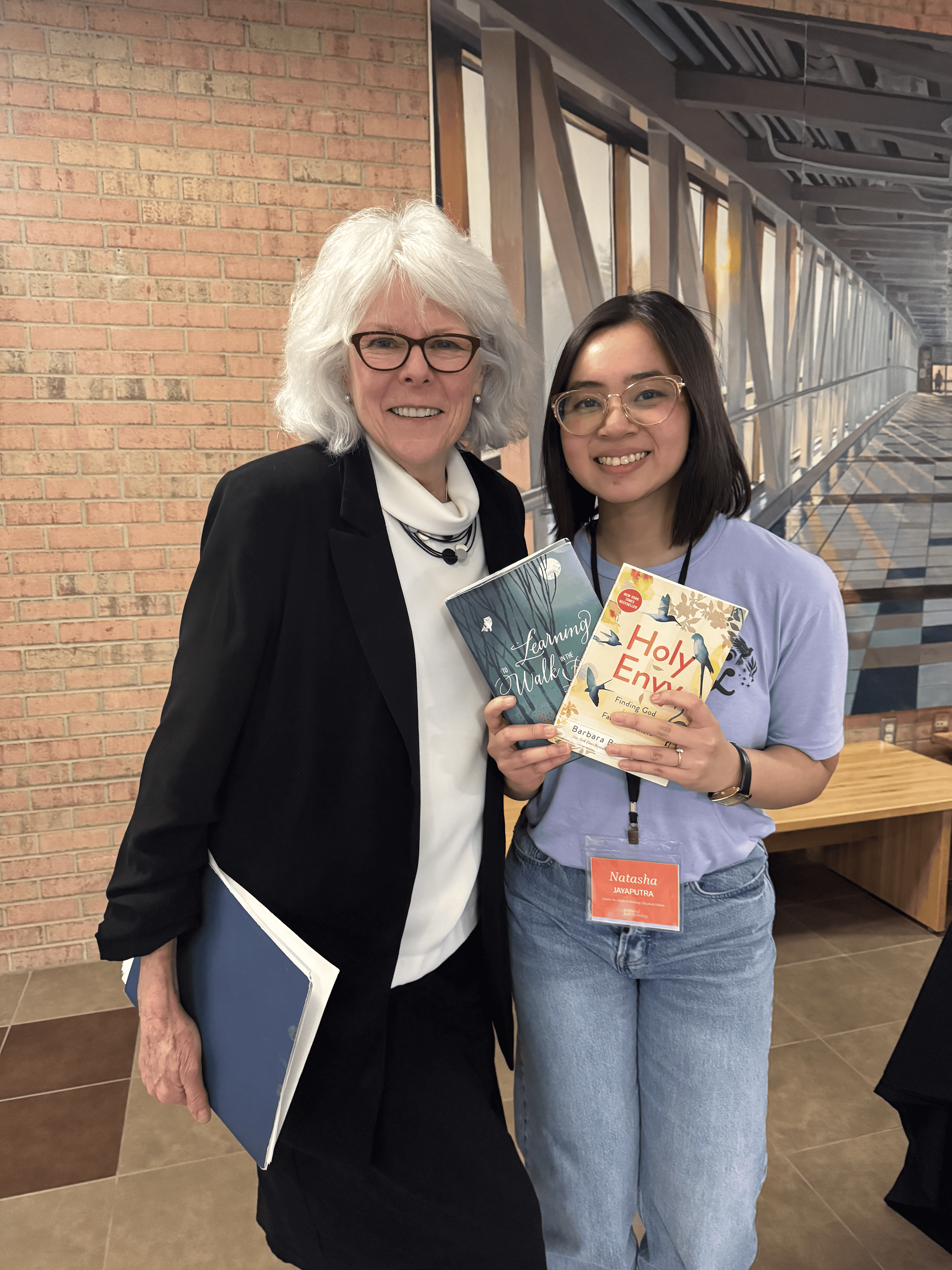 Natasha Jayaputra and Barbara Brown Taylor
