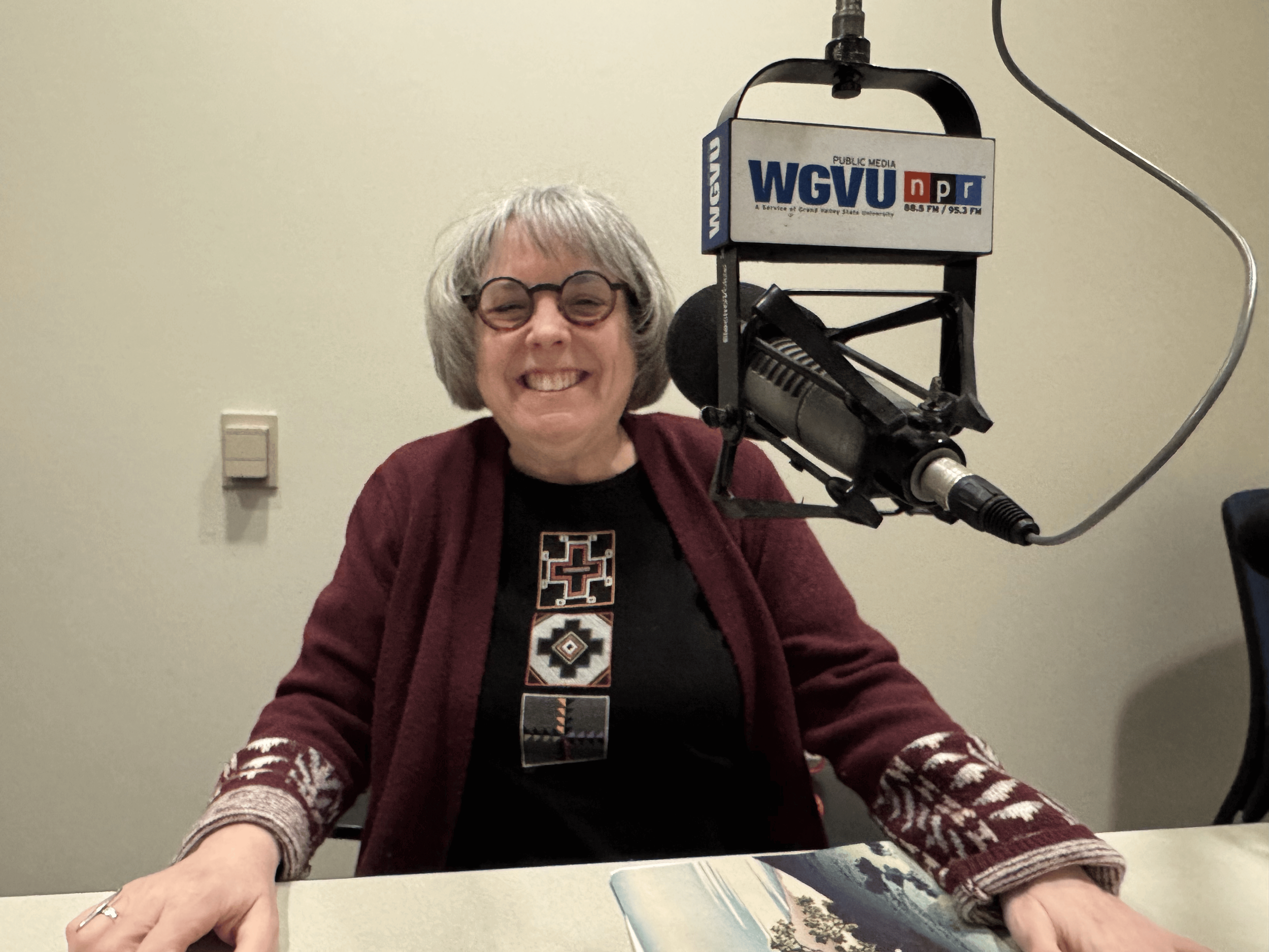 CCFW director Jennifer Holberg at the Shelley Irwin show