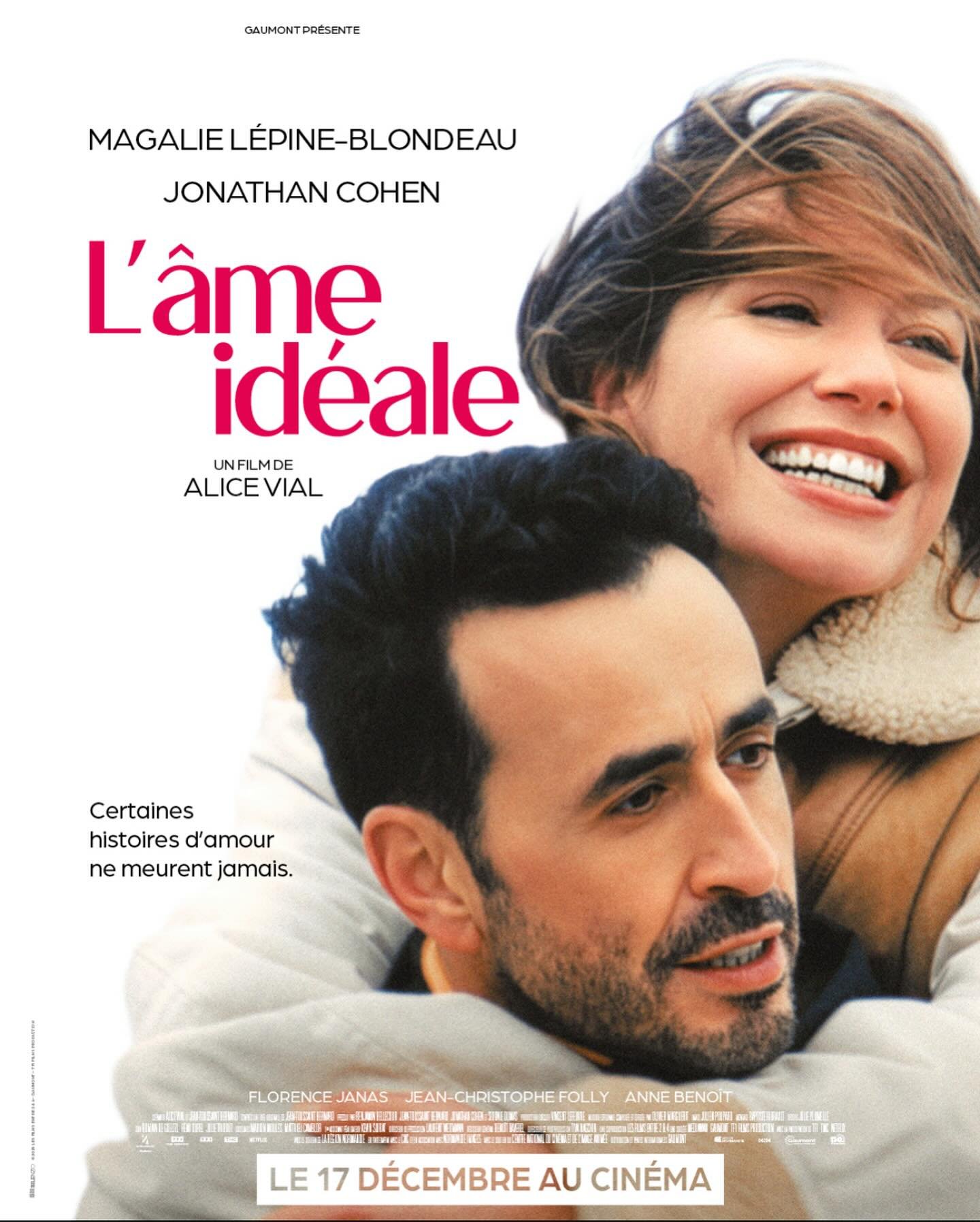 🎥 L&rsquo;&acirc;me Id&eacute;ale 🎥
Sortie le 17 d&eacute;cembre 🌞
@alicevial @lesfilmsentre2et4 @mediawan.officiel @jonathancohens @magalielb @jean_toussaint_bernard 
Supervision musicale by @schmoozeparis ❤️