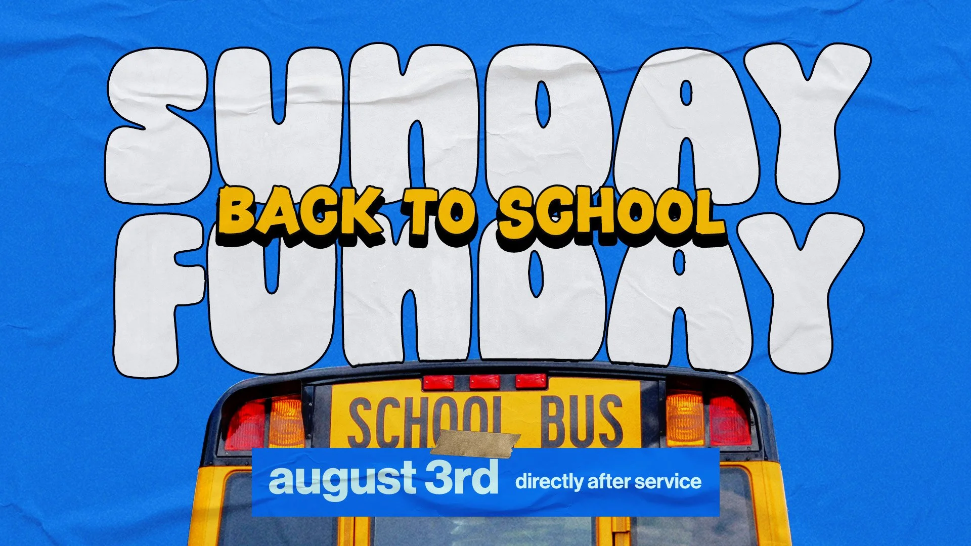 Sunday Funday Back To School