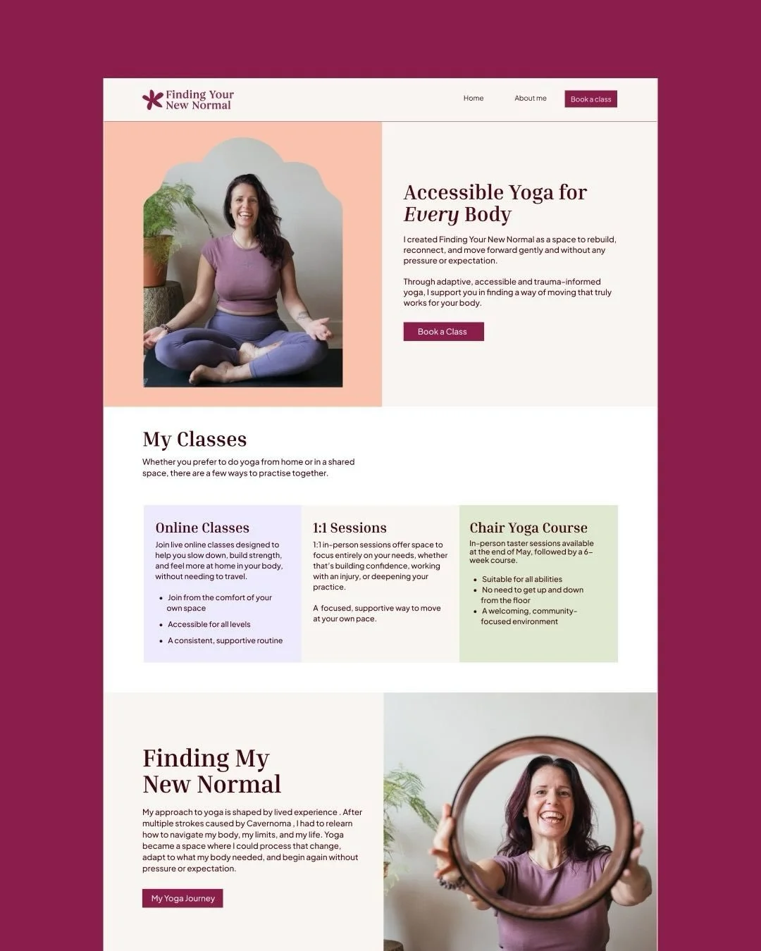 I always I want to make websites I design are usable and supportive for as many people as possible - not just visually, but functionally too.

Some of the things I considered throughout the design and build process for @finding_your_new_normal :

&bu