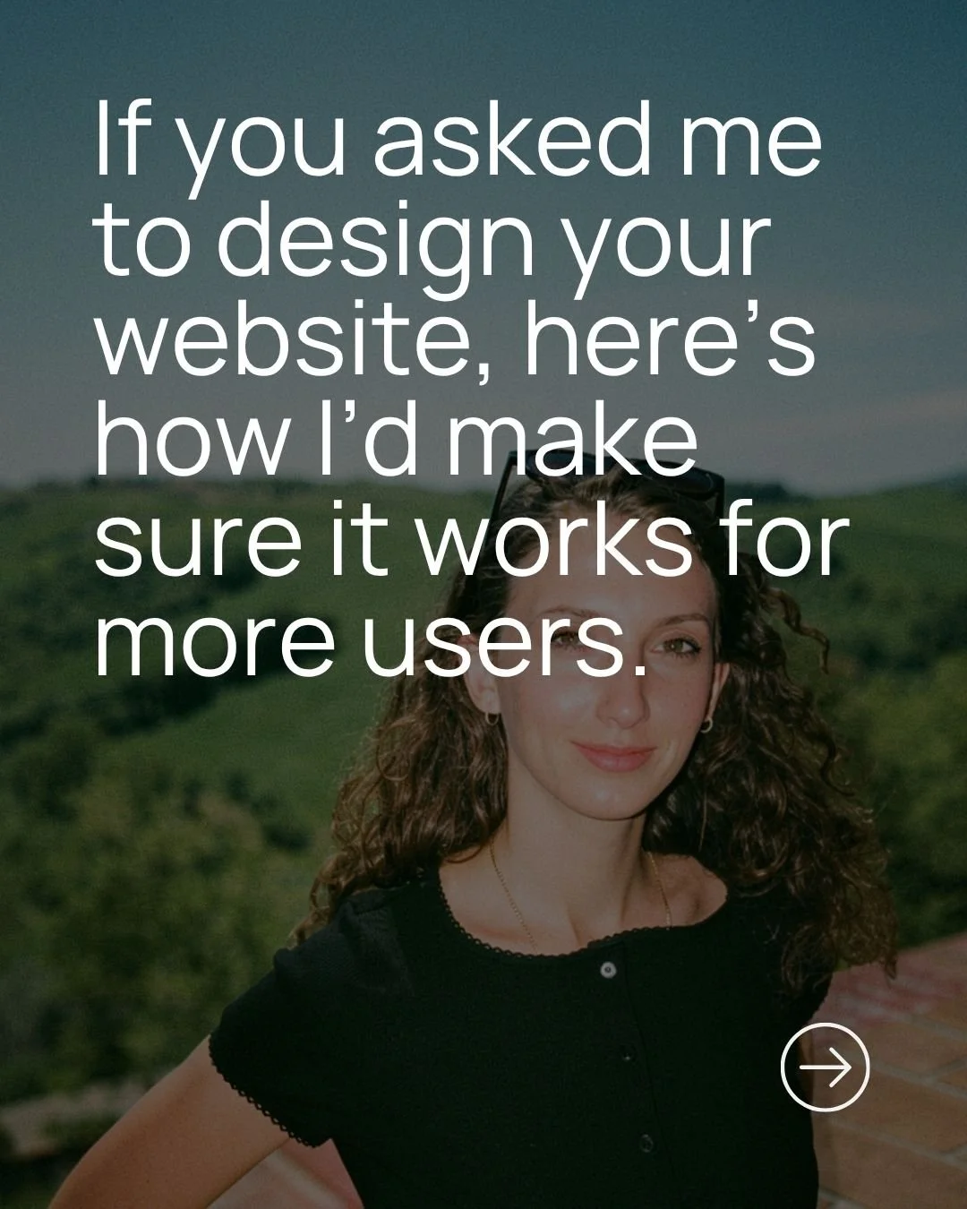 Most designers completely overlook accessibility. 

In a time where AI can generate websites in seconds its going to be more important than ever to partner with a designer who values inclusion and accessibility. The businesses that stand out will be 
