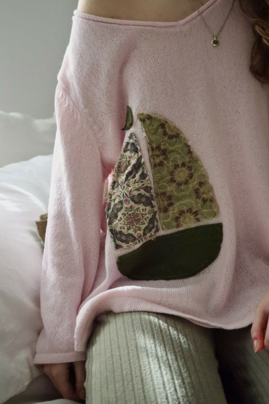 Sailboat Patchwork Sweater