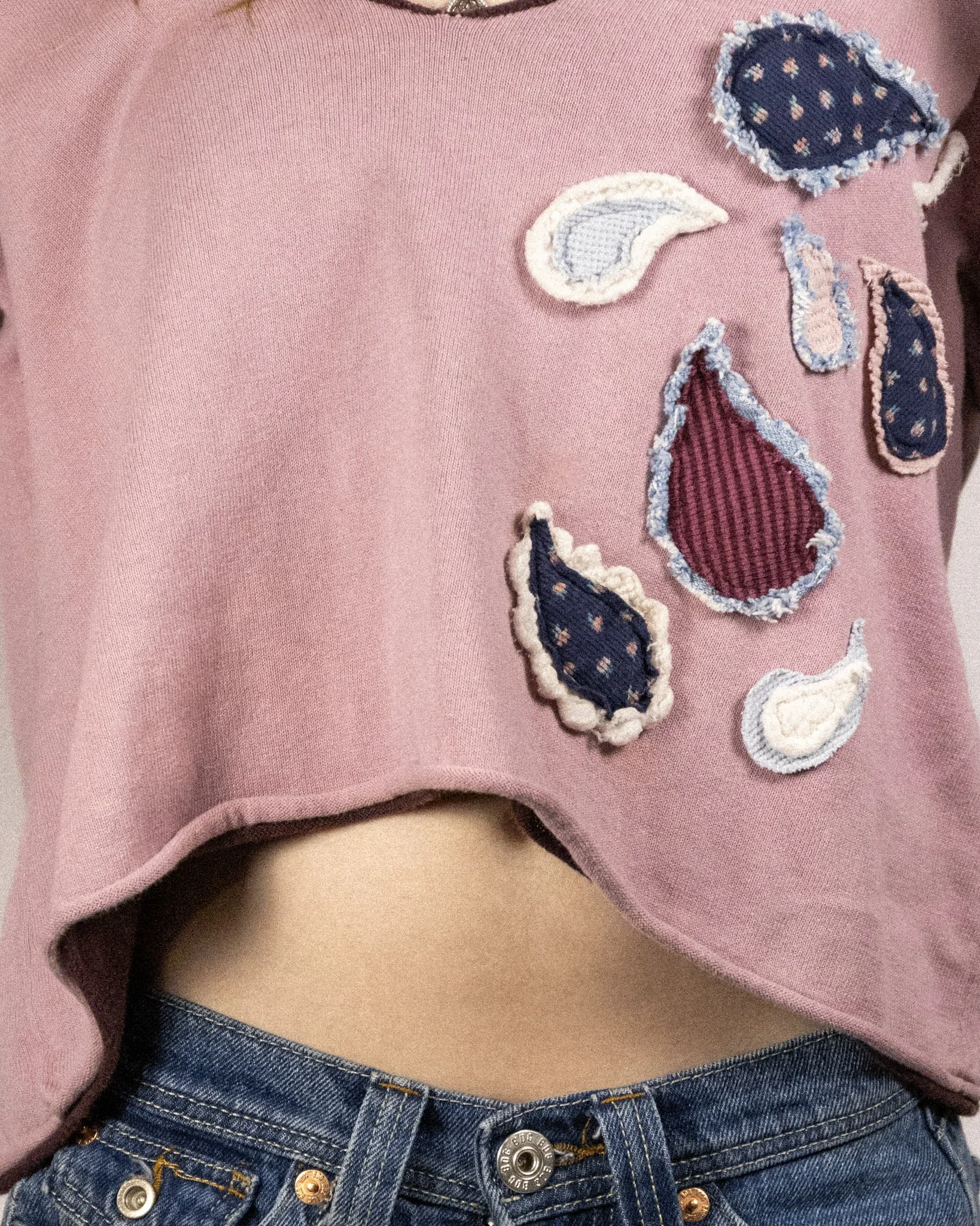 Off The Shoulder Paisley Long Sleeve