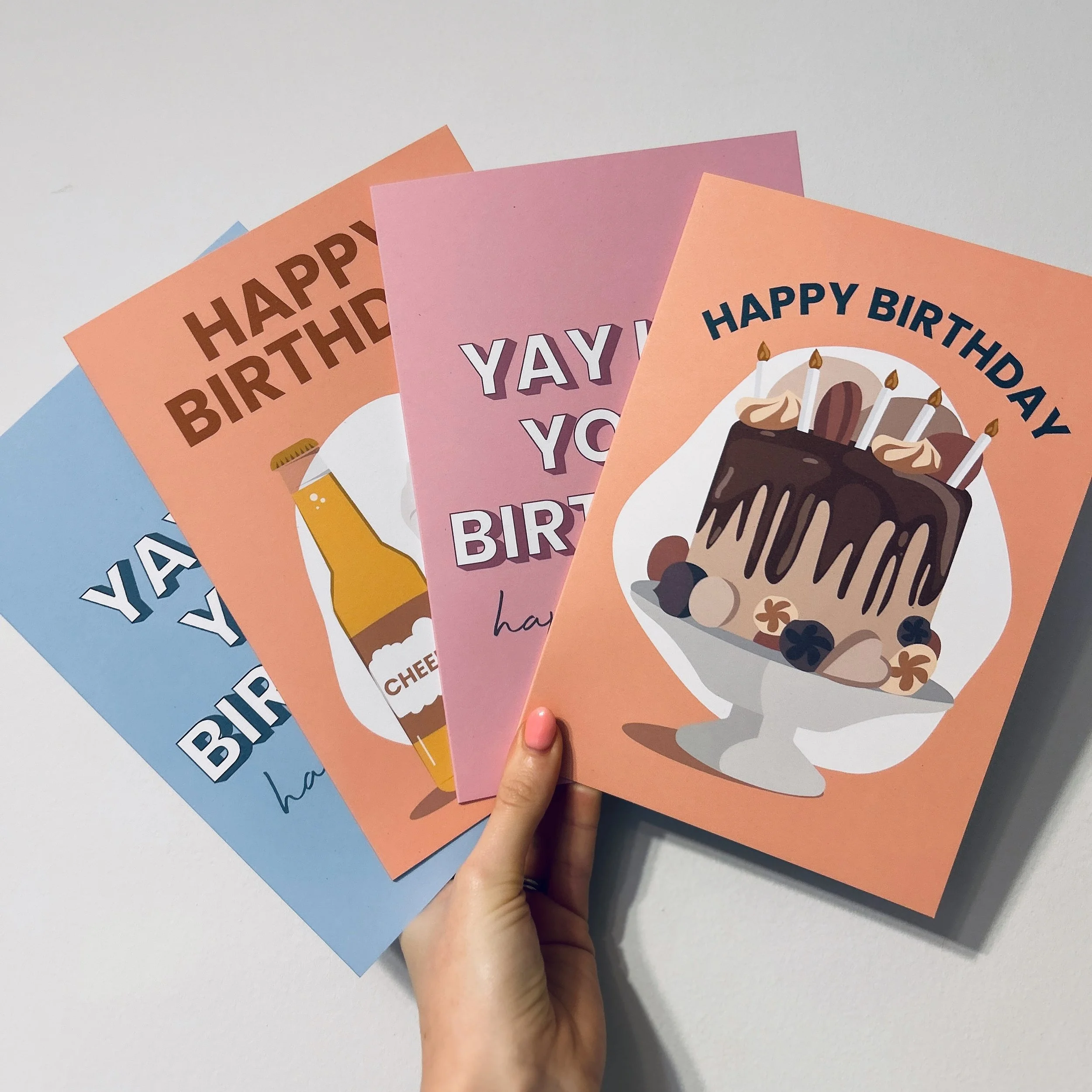 Birthday bundle designs have had a wee glow up with brighter colours 🩷💙🧡

#greetingcard #greetingcards #greetingcarddesign #greetingcarddesigner #designer #ukdesigner #femaledesigner #womenindesign #printdesign #creative #uketsy #etsyuk #etsyselle