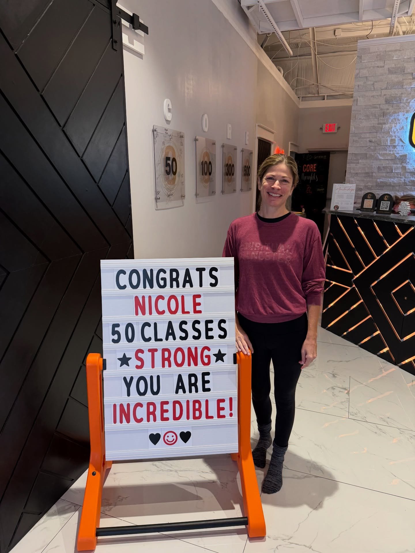✨𝐍𝐈𝐂𝐎𝐋𝐄✨

You did it!! 50 classes and we couldn&rsquo;t be more proud!! Thank you for helping make our community strong!!

We asked Nicole why she loves CoreSouth and her answer is spot on with what we hope to accomplish&hellip;

&ldquo;There a