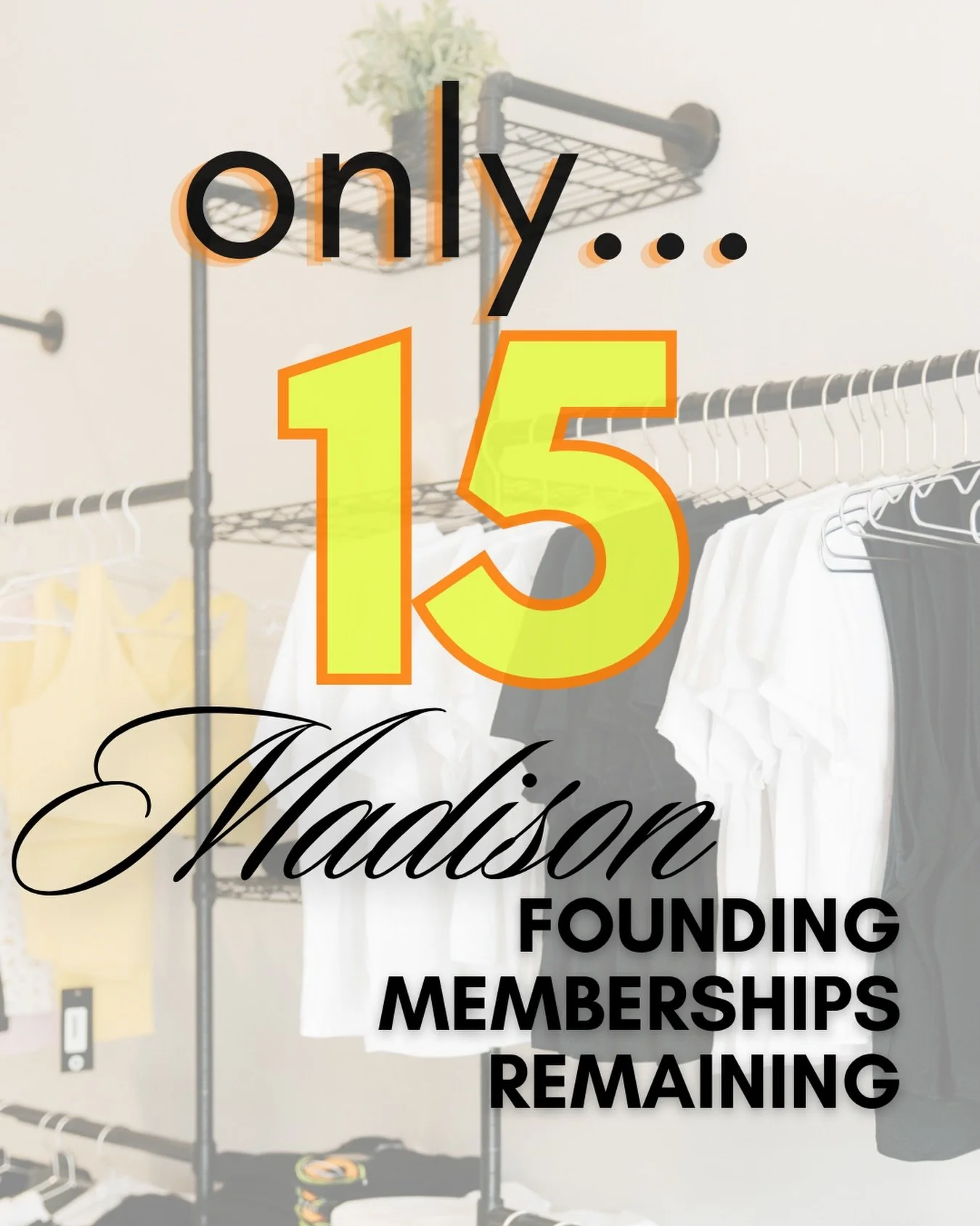 Only 15 Madison Founding Memberships left! 

If you&rsquo;re thinking about changing things up in the new year and trying something new&hellip; something for you, now is the time! 

Another perk of becoming a Founding Member?  Access to our Preview C