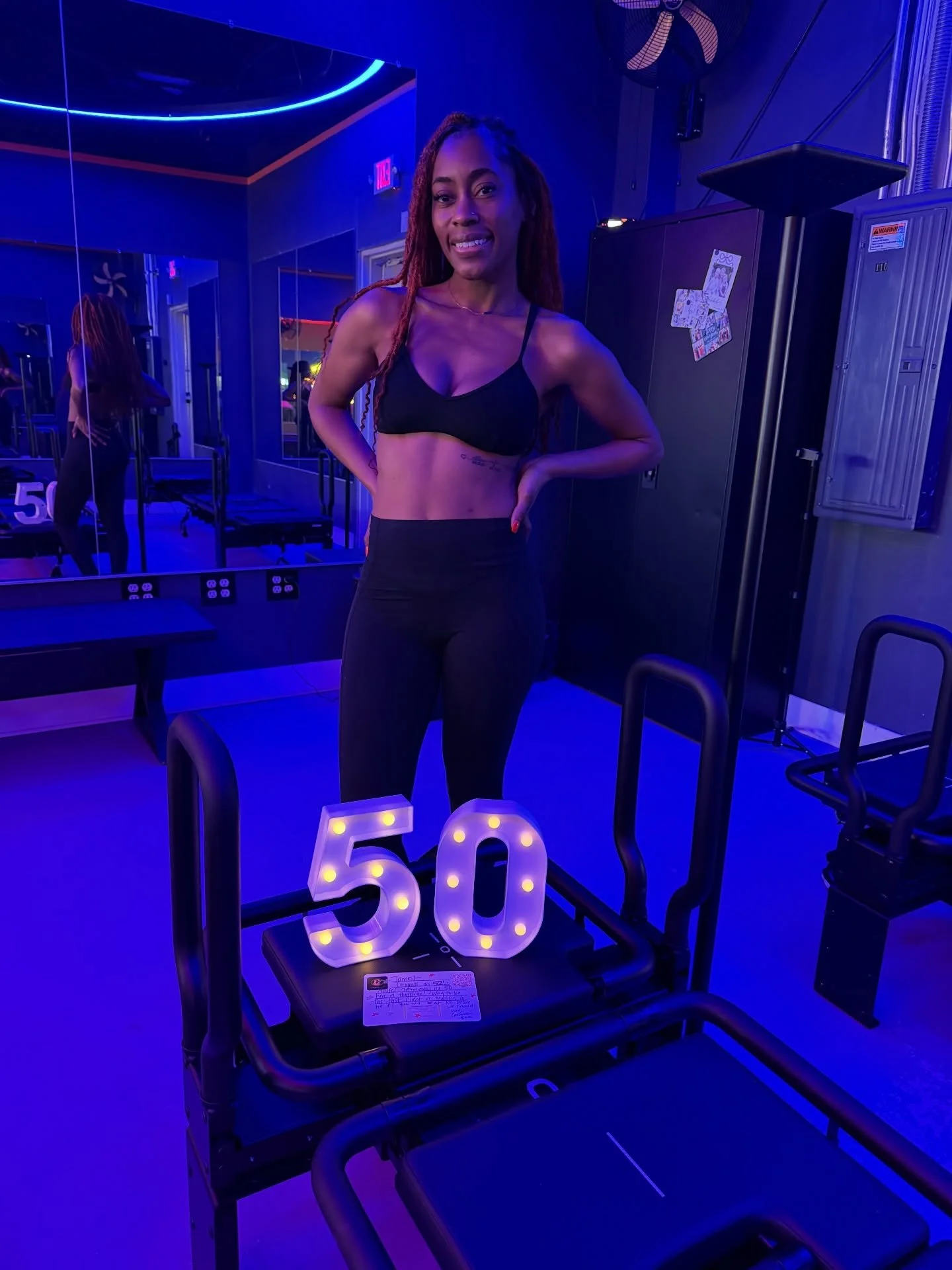 ✨𝐉𝐀𝐌𝐄𝐈𝐋✨

50 classes!!! So incredibly proud of you!!! This was even extra special because Jameil&rsquo;s 50th class was at our Madison location so she is first to sign the milestone board!! 👏👏👏

Why does Jameil keep coming back for more?  Sh