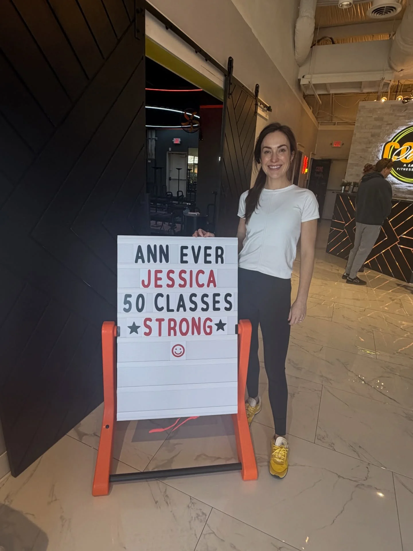 🧡𝐀𝐍𝐍 𝐄𝐕𝐄𝐑🧡

Congratulations on 50 classes!! We are so proud of you and it&rsquo;s been so fun seeing how strong you&rsquo;ve become! ✨

What Ann Ever&rsquo;s favorite thing about CoreSouth? 
&ldquo;My fave thing about CoreSouth is how strong