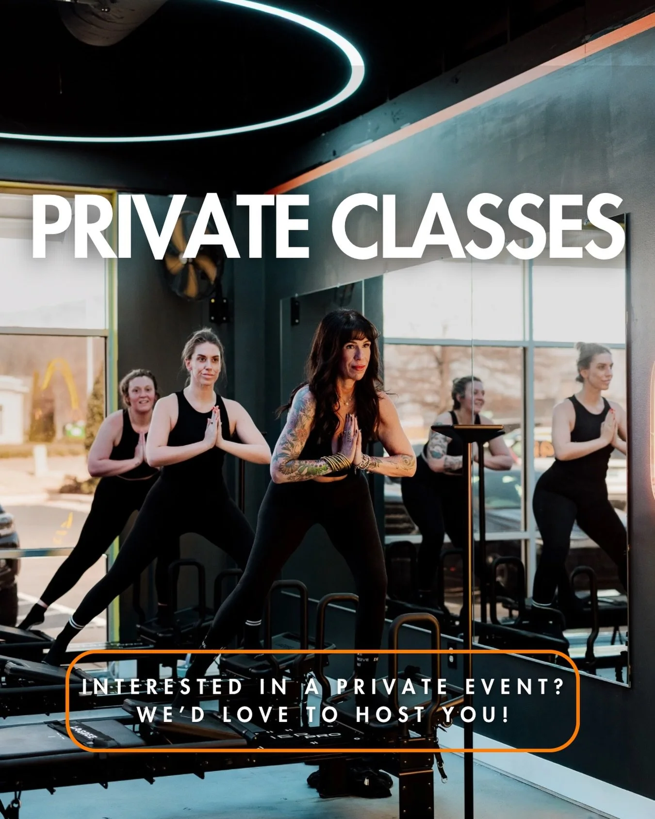 Did you know that we offer private classes?!? 

These are fantastic if you&rsquo;d like to book the studio for a birthday celebration, bachelorette party, corporate event, friends get together, etc! 

DM us if you are interested in learning more.  We