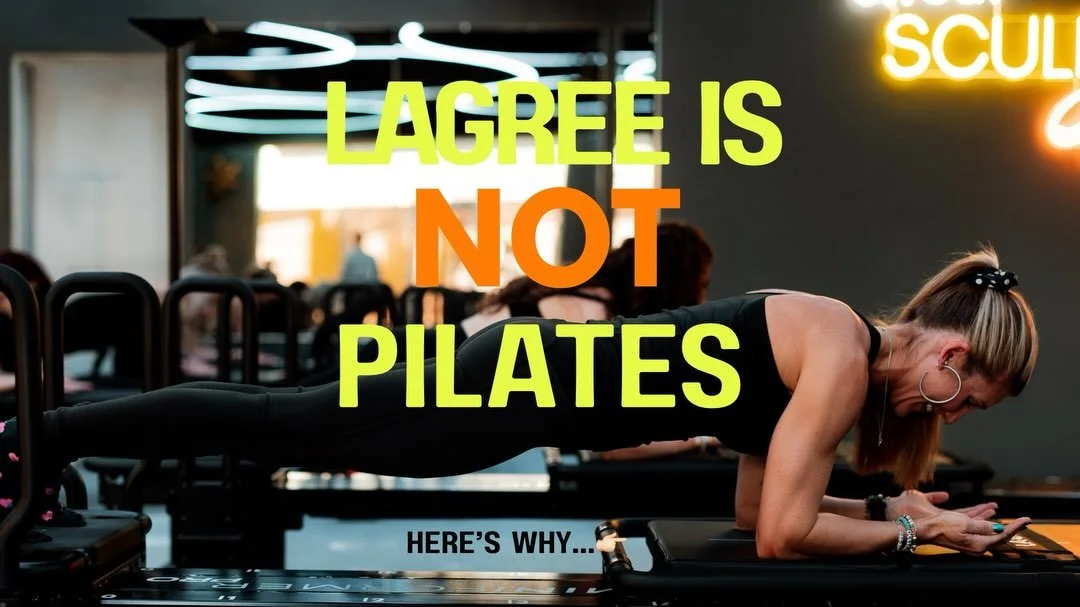 Lagree &ne; Pilates. 

While they may look similar, they&rsquo;re designed with different goals in mind.

Lagree combines slow, controlled movements with constant time under tension to challenge your muscles, build strength and endurance, and deliver