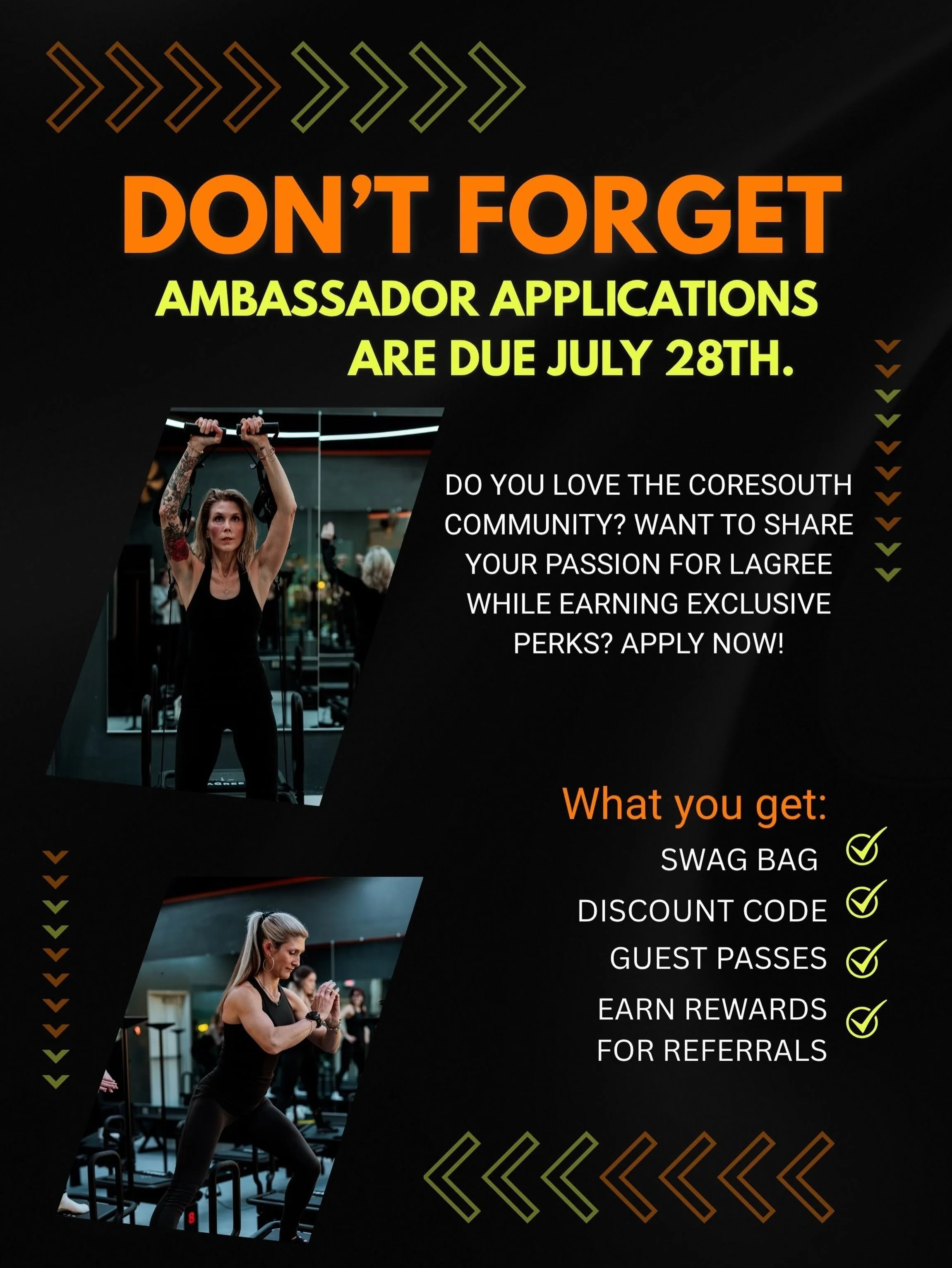 Have you applied yet?! 👀🧡

The CoreSouth Ambassador Program is accepting applications until July 28th!

We&rsquo;re searching for members who embody what CoreSouth is all about &mdash; encouragement, connection, and showing up for yourself and othe