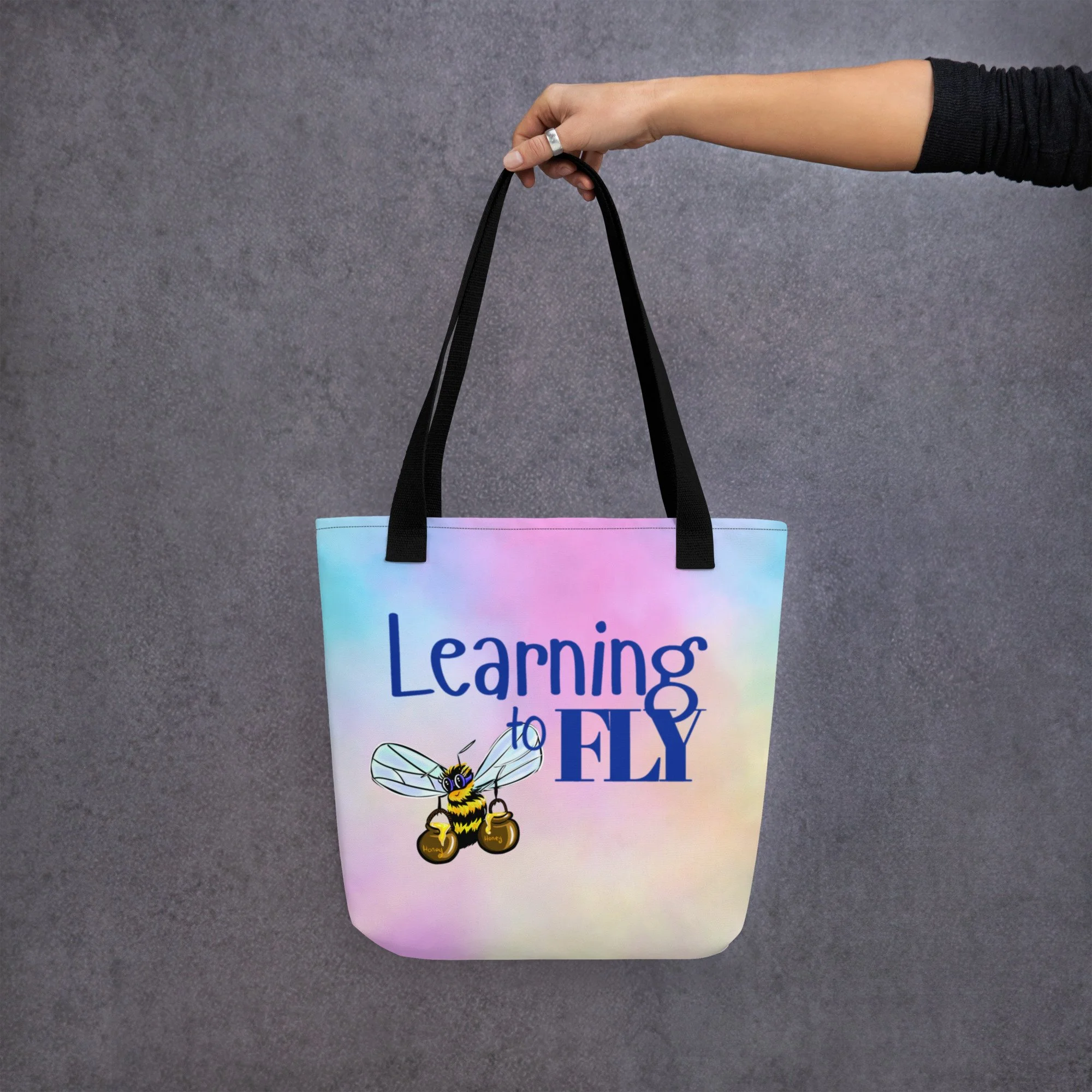 “Learning to Fly”- Bee Tote bag