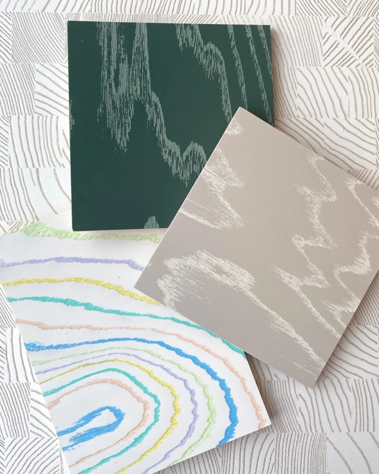 A cool, stormy Sunday morning felt like the right time to bring this one back.

Just a few finish samples&mdash;and a gentle reminder that color can be anything you want it to be. 🌈

@aronsonwoodworks