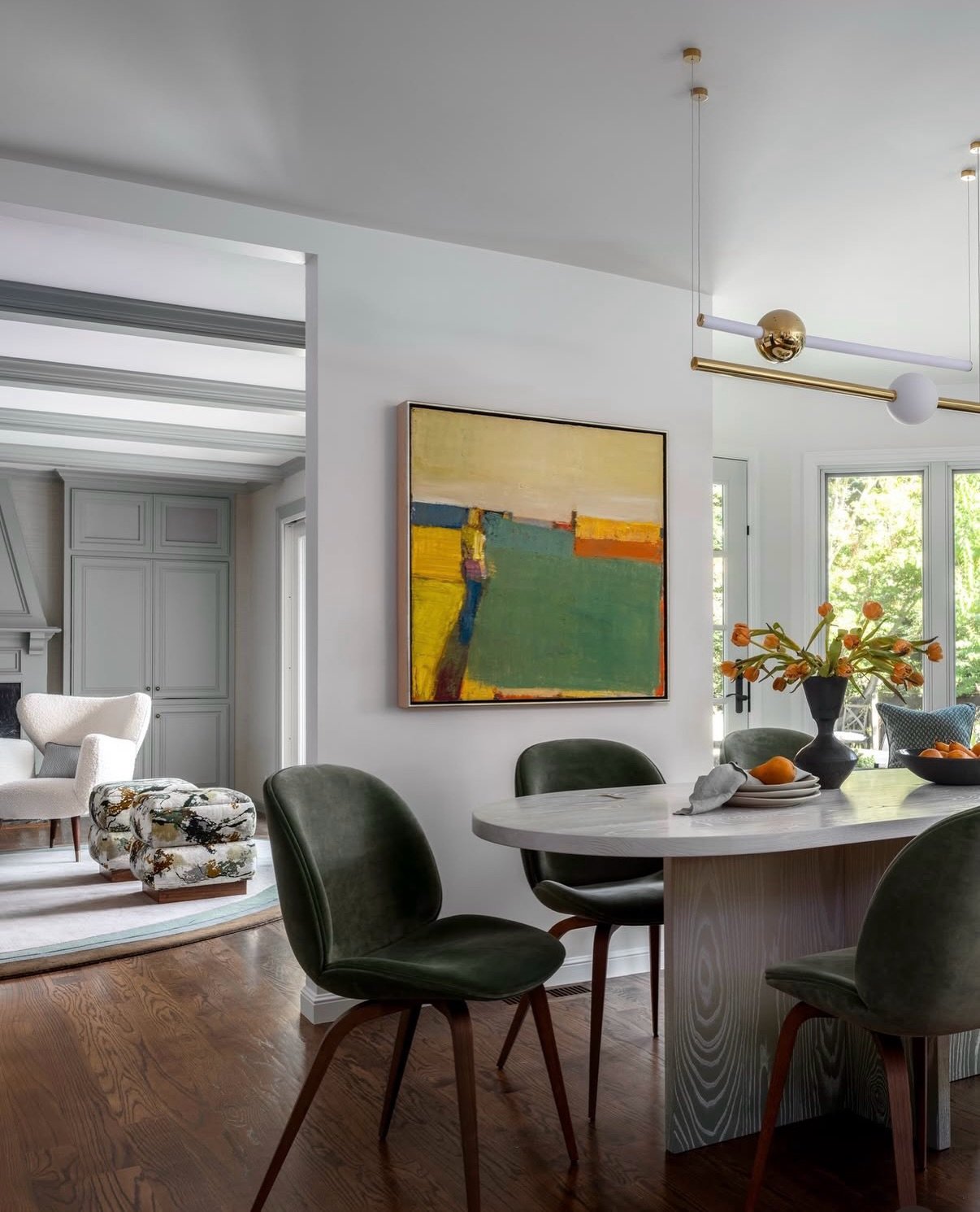 Thank you, @cusp.interiors, for entrusting us with this beautiful custom ombr&eacute; Cross Base dining table for your wonderful returning clients!

There&rsquo;s something especially meaningful about being invited into another project for clients wh