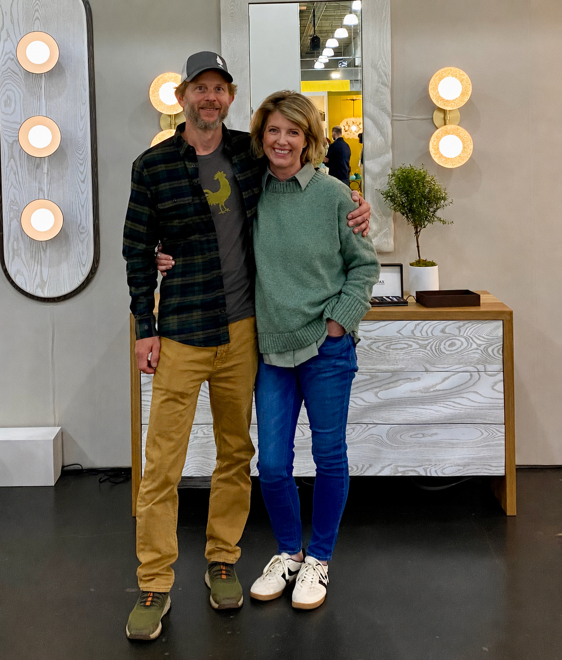 Clay and Megan Aronson, founders of Aronson Woodworks