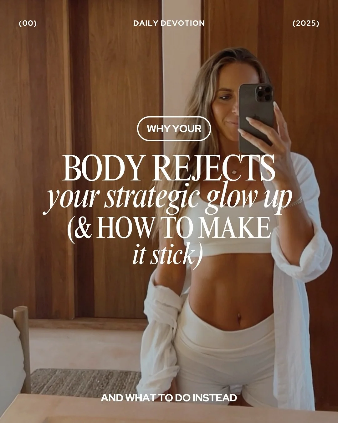 OK. Change is possible. It&rsquo;s not easier for &ldquo;them&rdquo;. You&rsquo;re not destined to be stuck forever. Your glow-up plan was just too big for your biology. 

If you&rsquo;re done with the shame spiral, copying other influencers, saving 