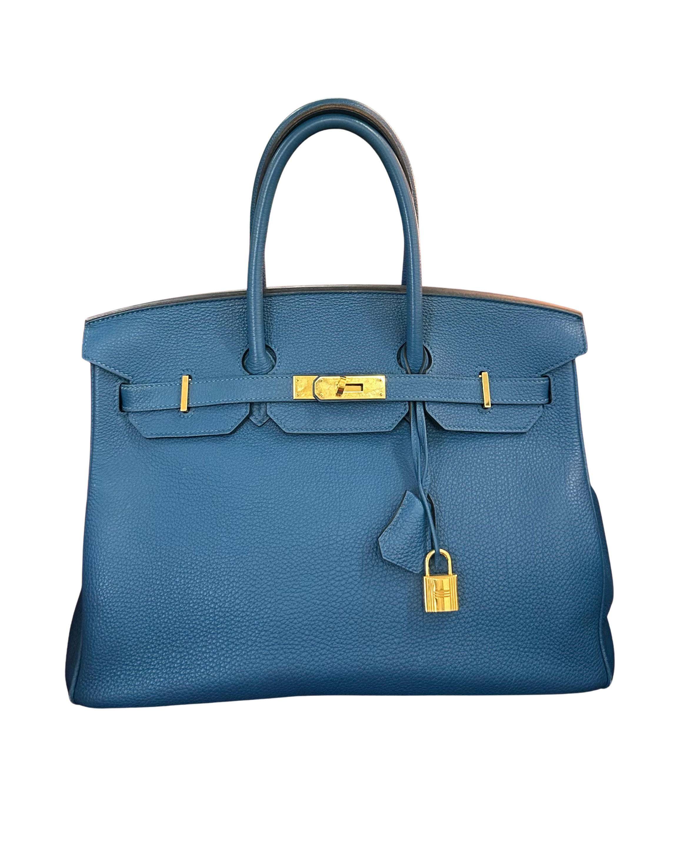 Hermès Birkin 35 Bleu De Galice
