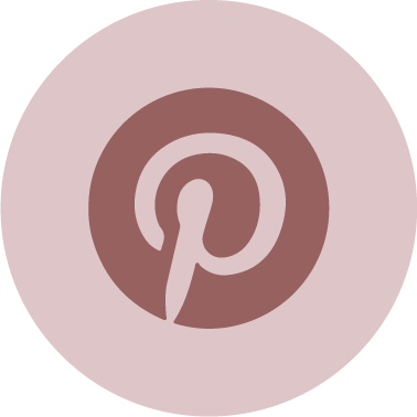 Pinterest logo with a light purple background.