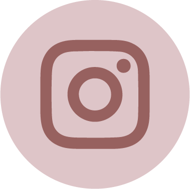Instagram logo with a light pink circular background.
