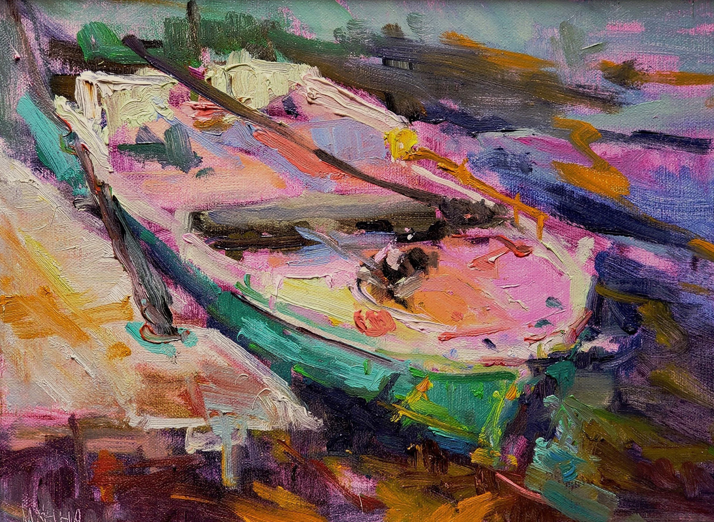 Maria Marino, Knot so Fast 9x12 Oil $1100