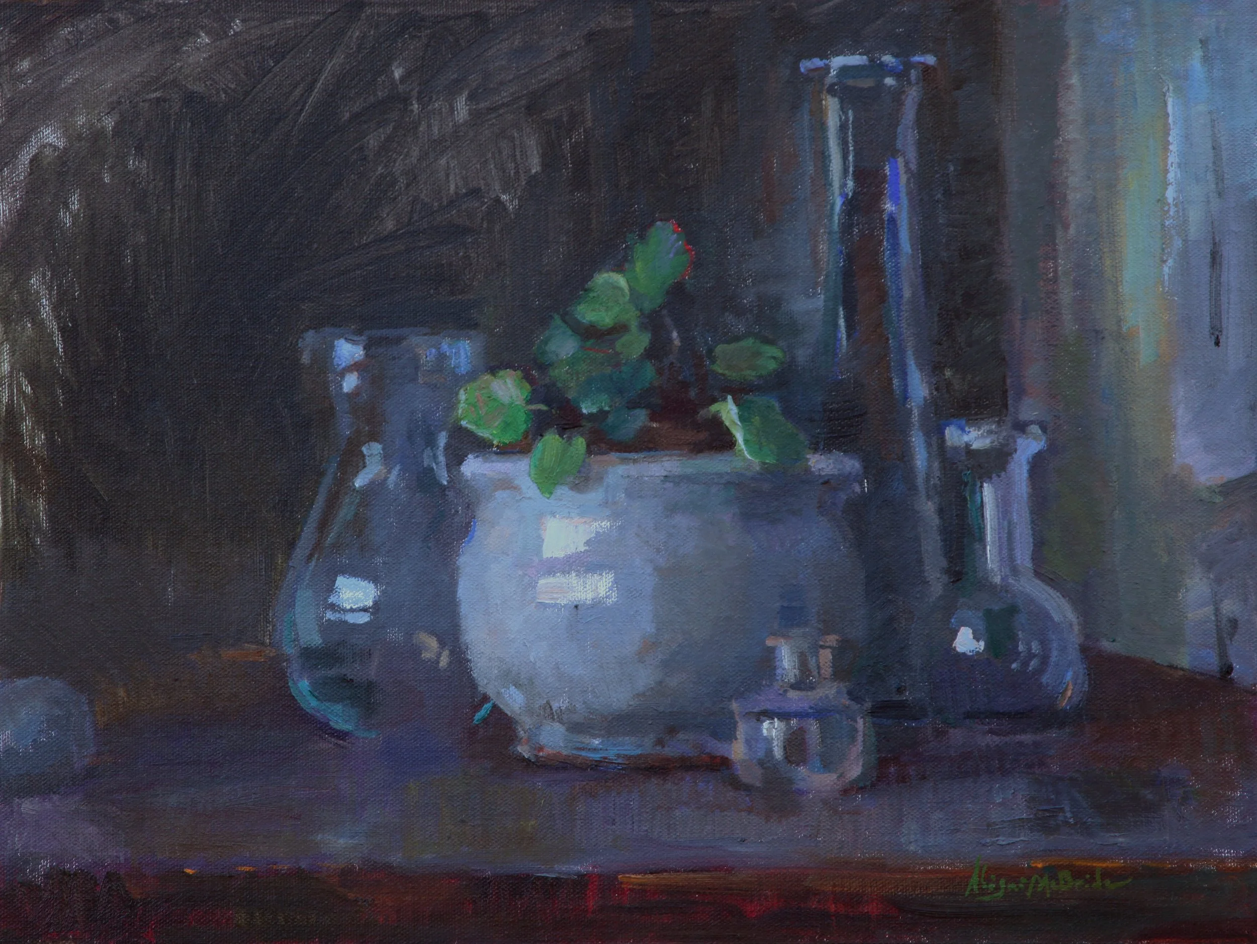 Abigail McBride, Transparent Shield 12x16 Oil $1800