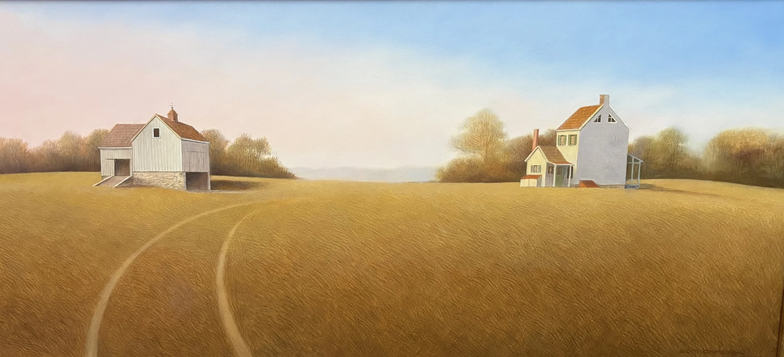 Scott Cameron painting titled Above The Bay 18x36 $3,250 oil