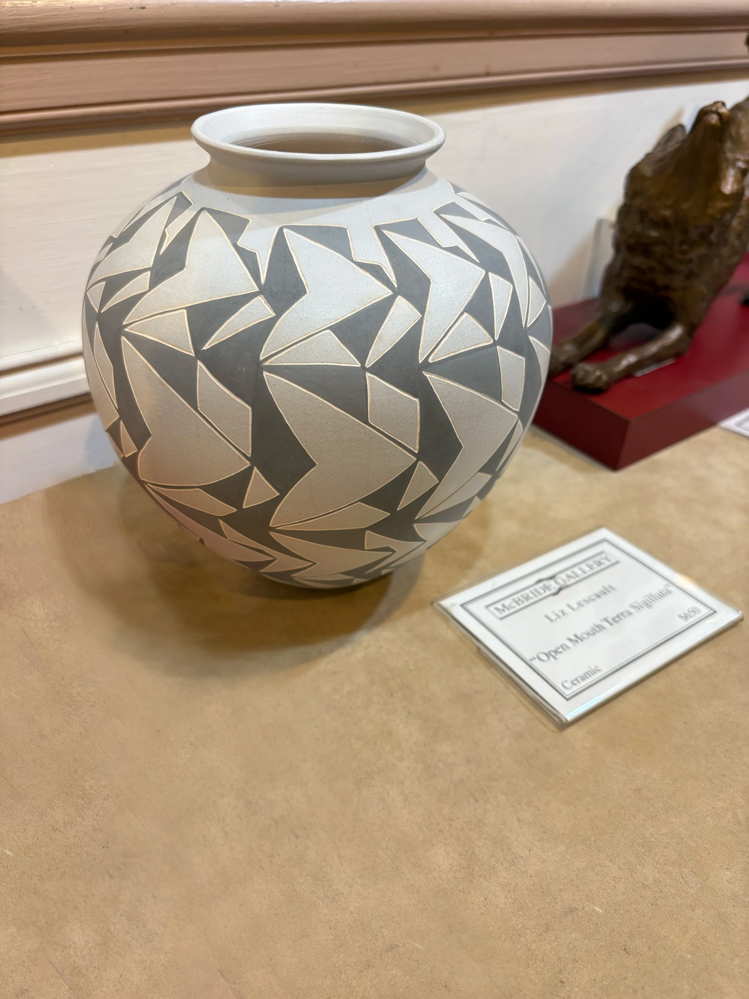 Liz Lescault, Open Mouth Terra Sigillata 7 x 6 Stoneware $650