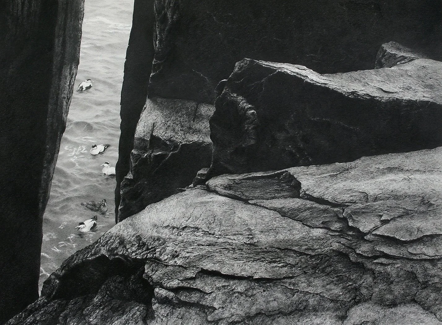 Terry Miller, Down East 17x23 Graphite $4000