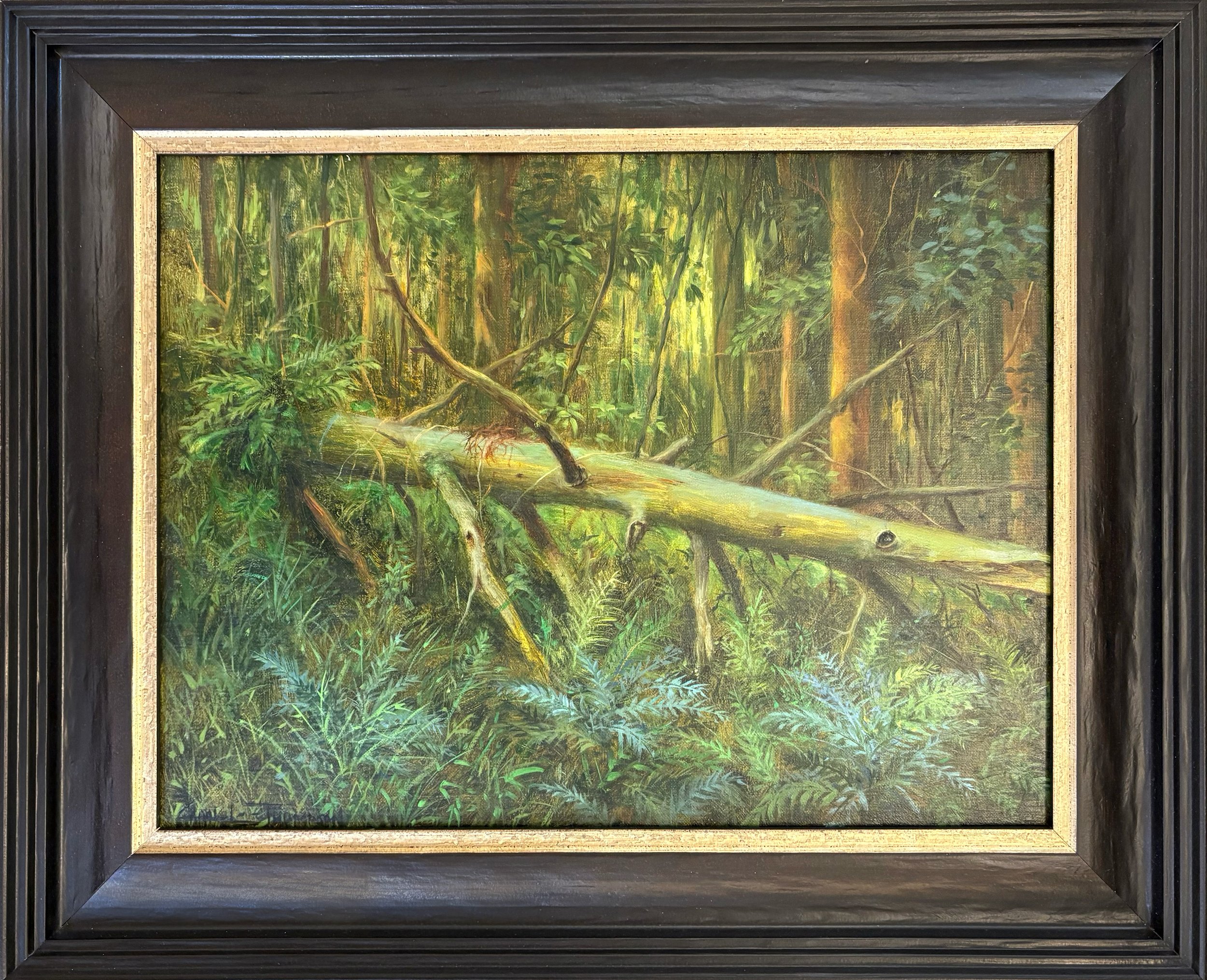 Carol Lee Thompson oil painting titled  Forest Harmony 12x16 $1700