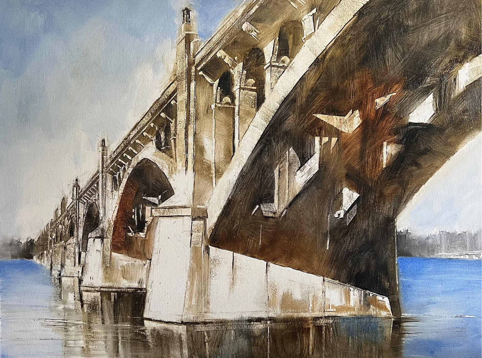 Beth Bathe Susquehanna Crossing 30x40 oil $4000.png