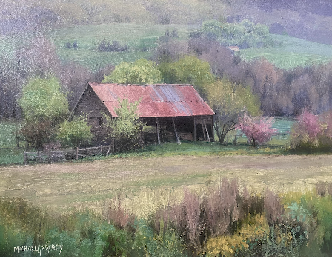 Micheal Godfrey Shenandoah Valley Spring oil $4700