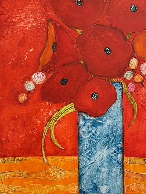 Kathy Daywalt, Hot Poppers 12x9 Watercolor $710