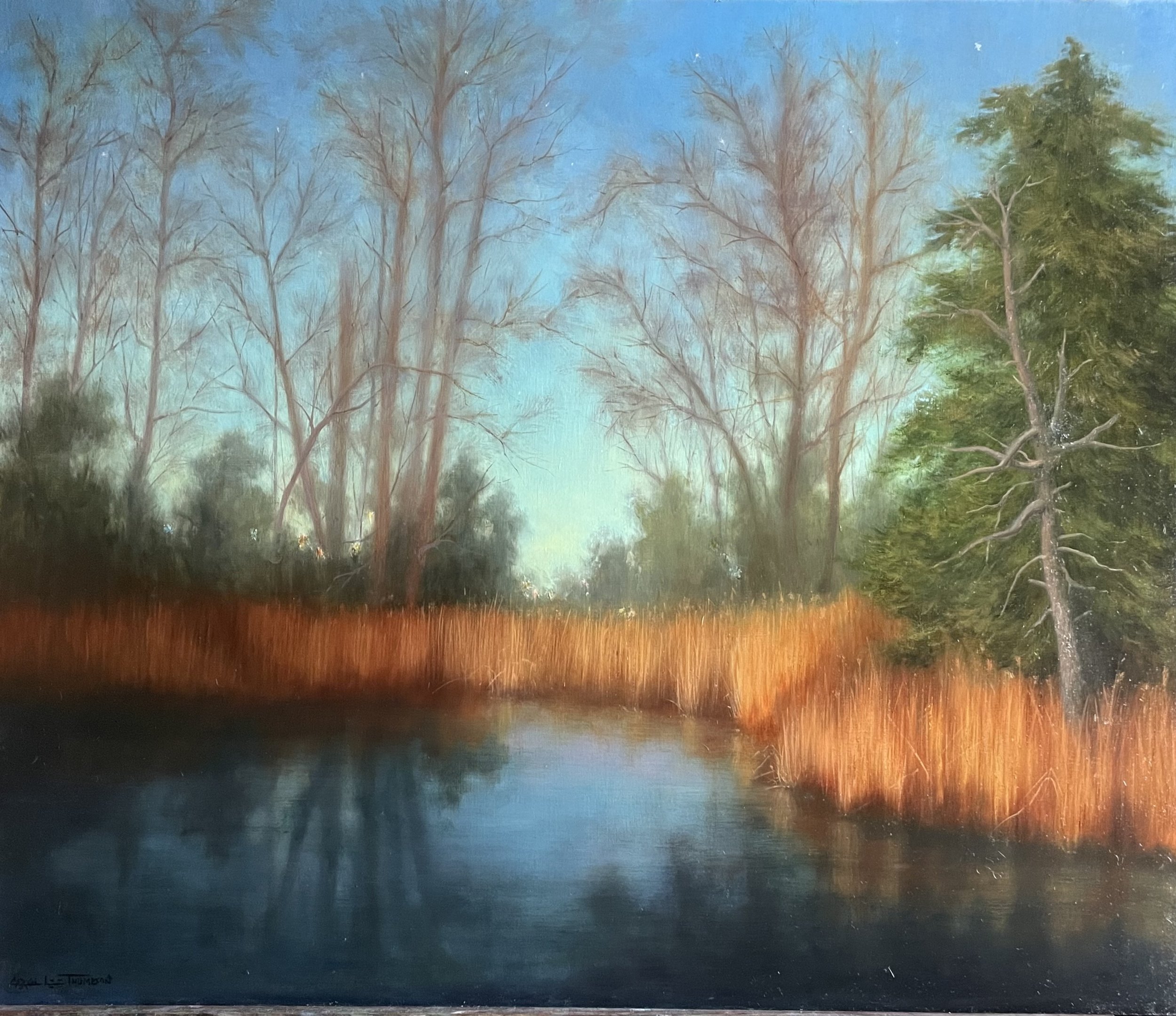 Carol Lee Thompson, Moonlit Marsh 21x24 $3700