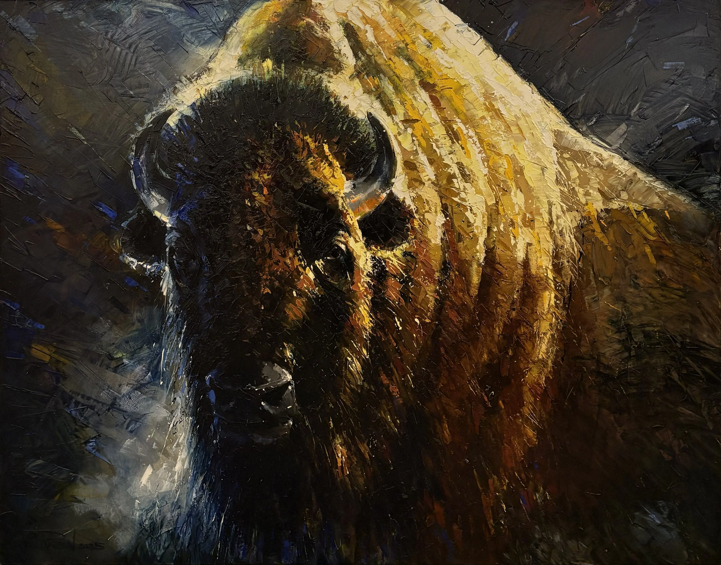 Vova Piven, All American 43 1/2 x 55 Oil $5900