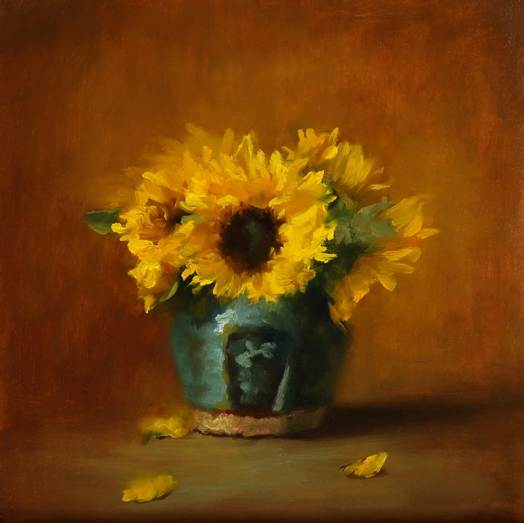 "Merry Me" Trish Wend 8x8 oil $650
