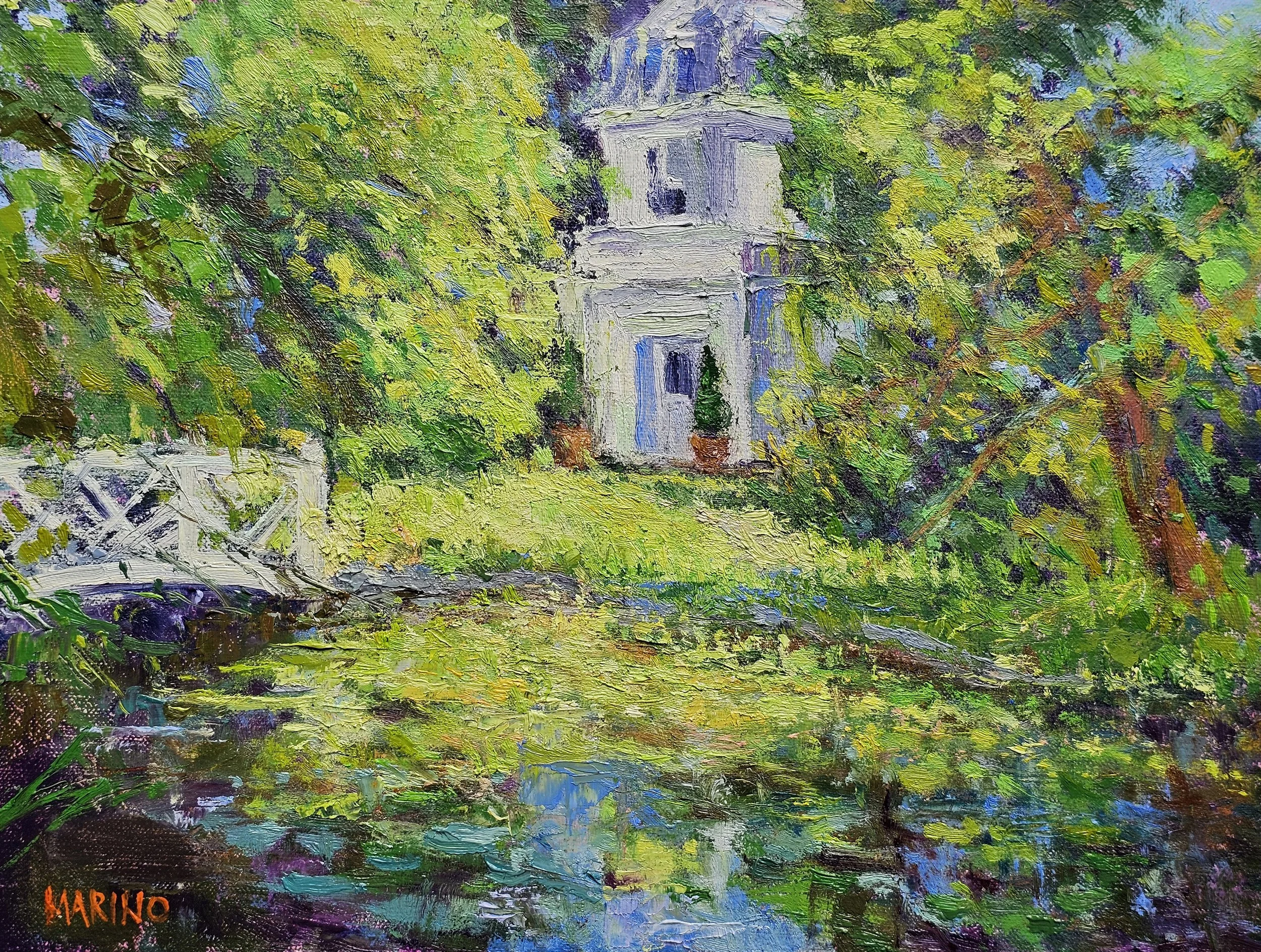 "The Paca Summer House" Maria Marino 9x12 Oil $1200