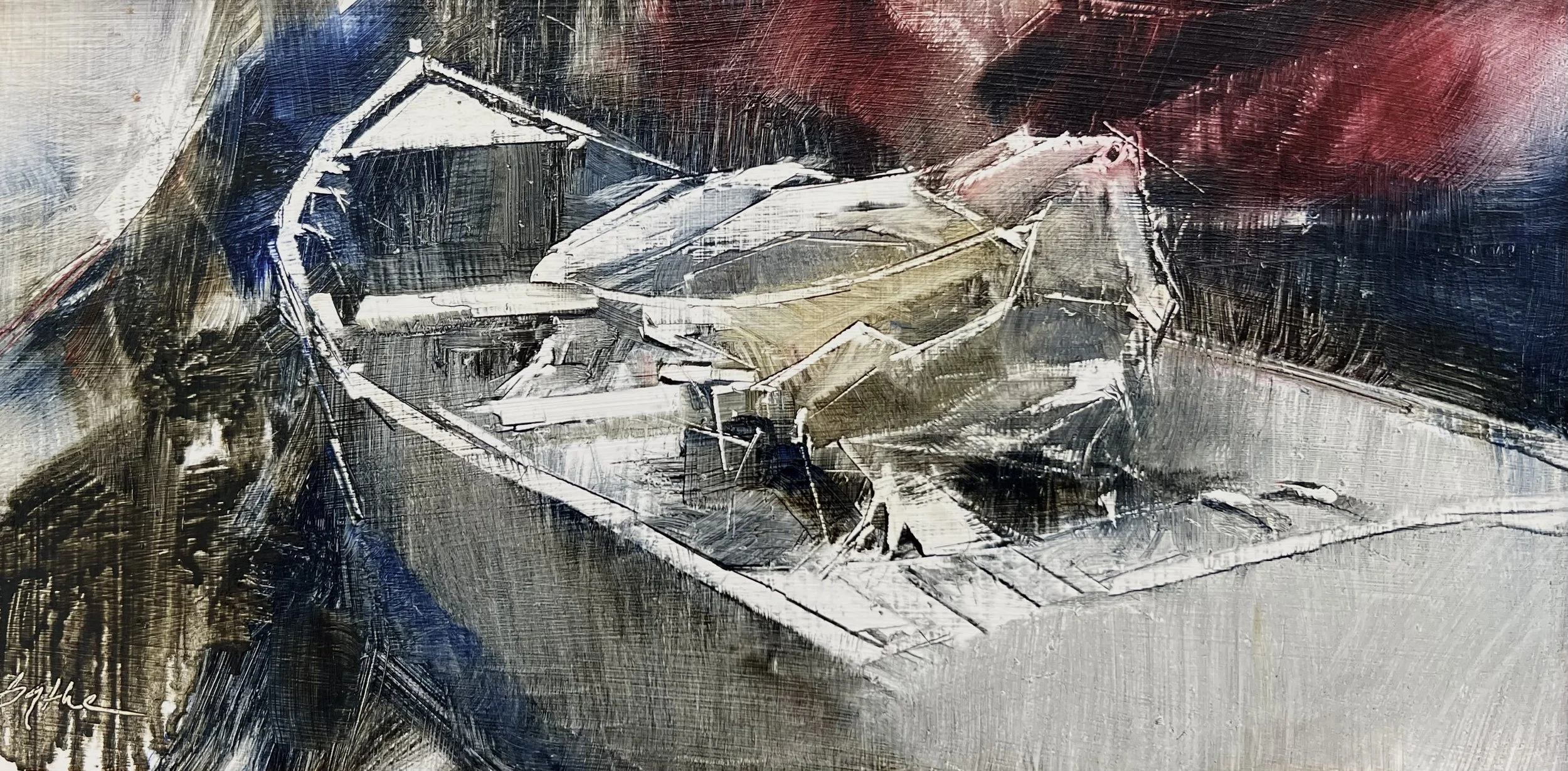 "Undressed" Beth Bathe 8x16 Oil $1400