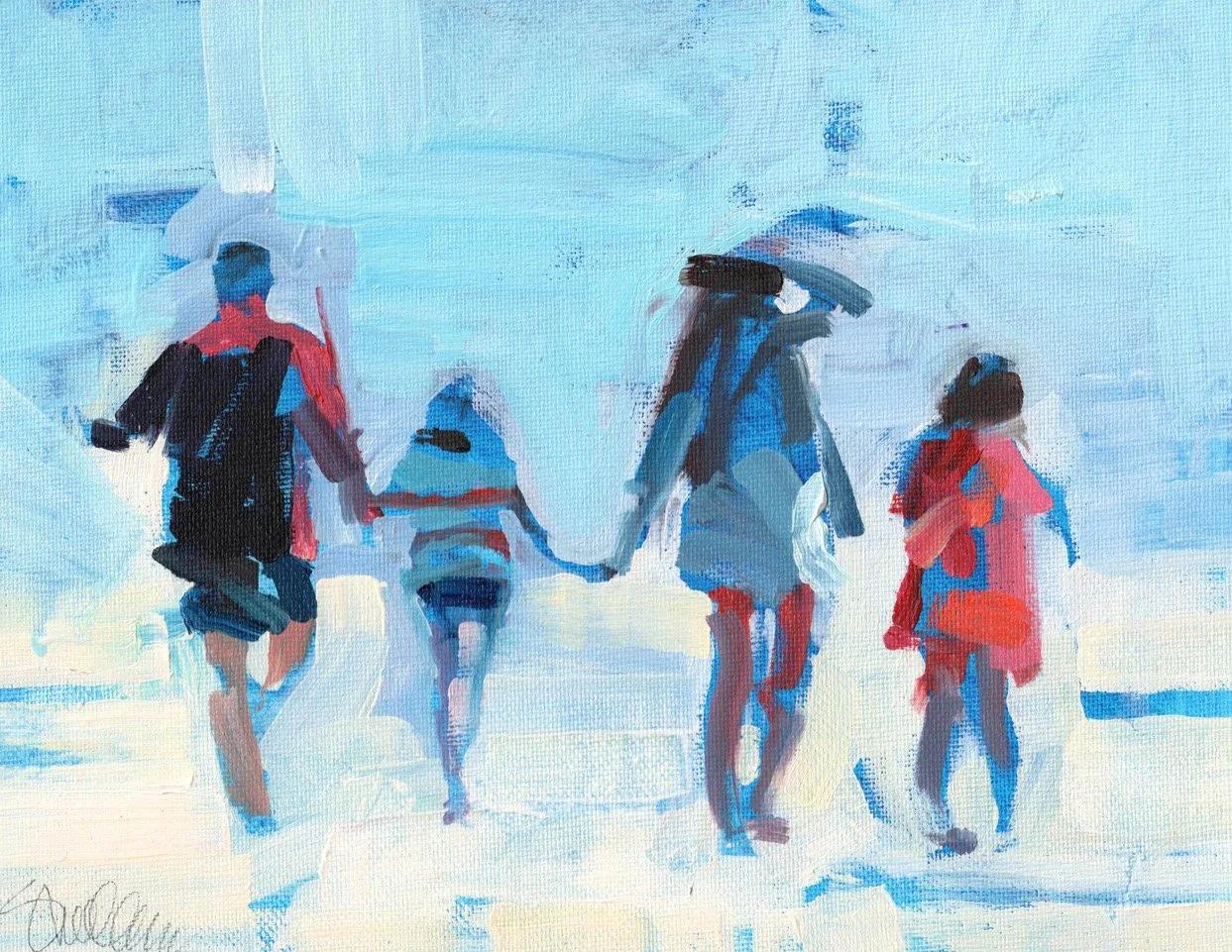 SHERRILL COOPER A Beach Walk 9x12 Oil $$780.jpeg