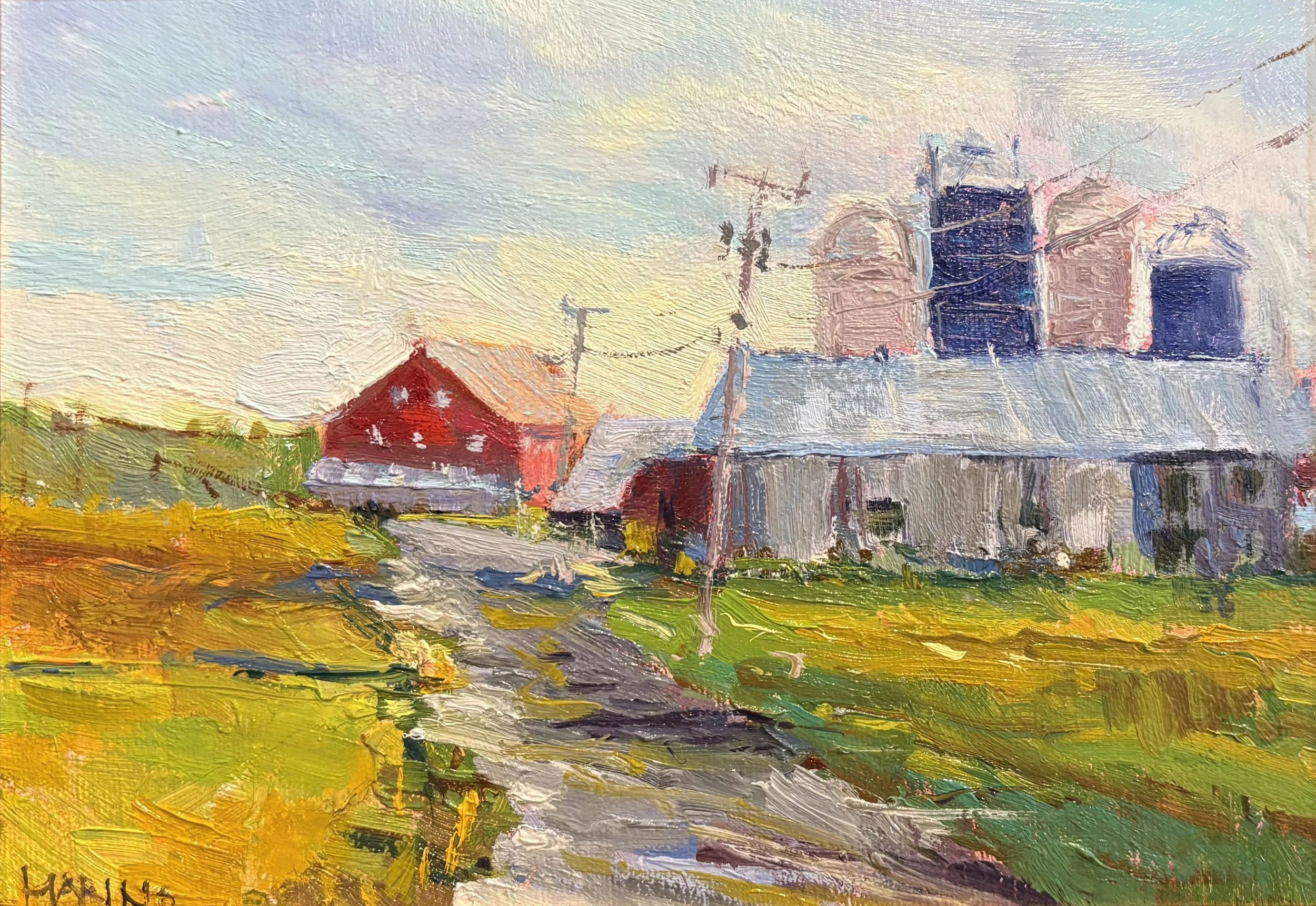 Maria Marino,  Maryland Farm 6x8 Oil $595