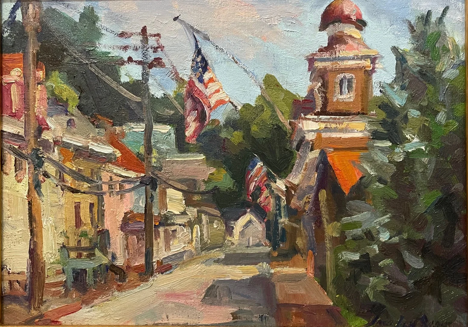 Jacayln Beam, Waterwitch Firehouse 12 x 16 Oil $1600
