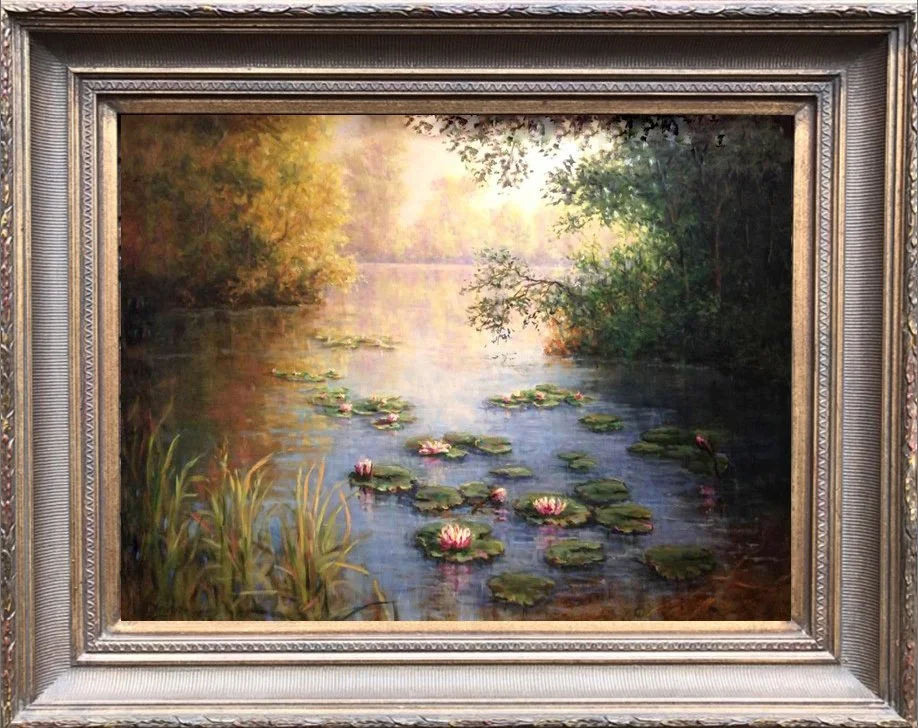 Christine Drewyer, Lilies & Lace 30x40 Oil $14,000