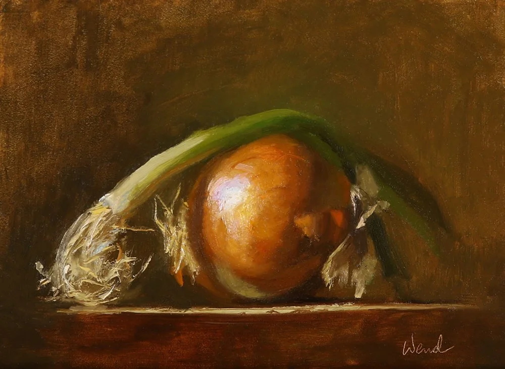 "Mullet" Trish Wend 6x8 Oil $475