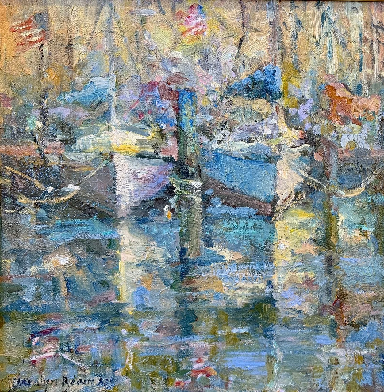 "Dusk" Jacalyn Beam 14x14 oil $2400
