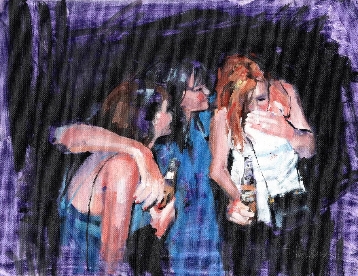 SHERRILL COOPER Late Night Advise 11x14 Oil $980 .jpeg