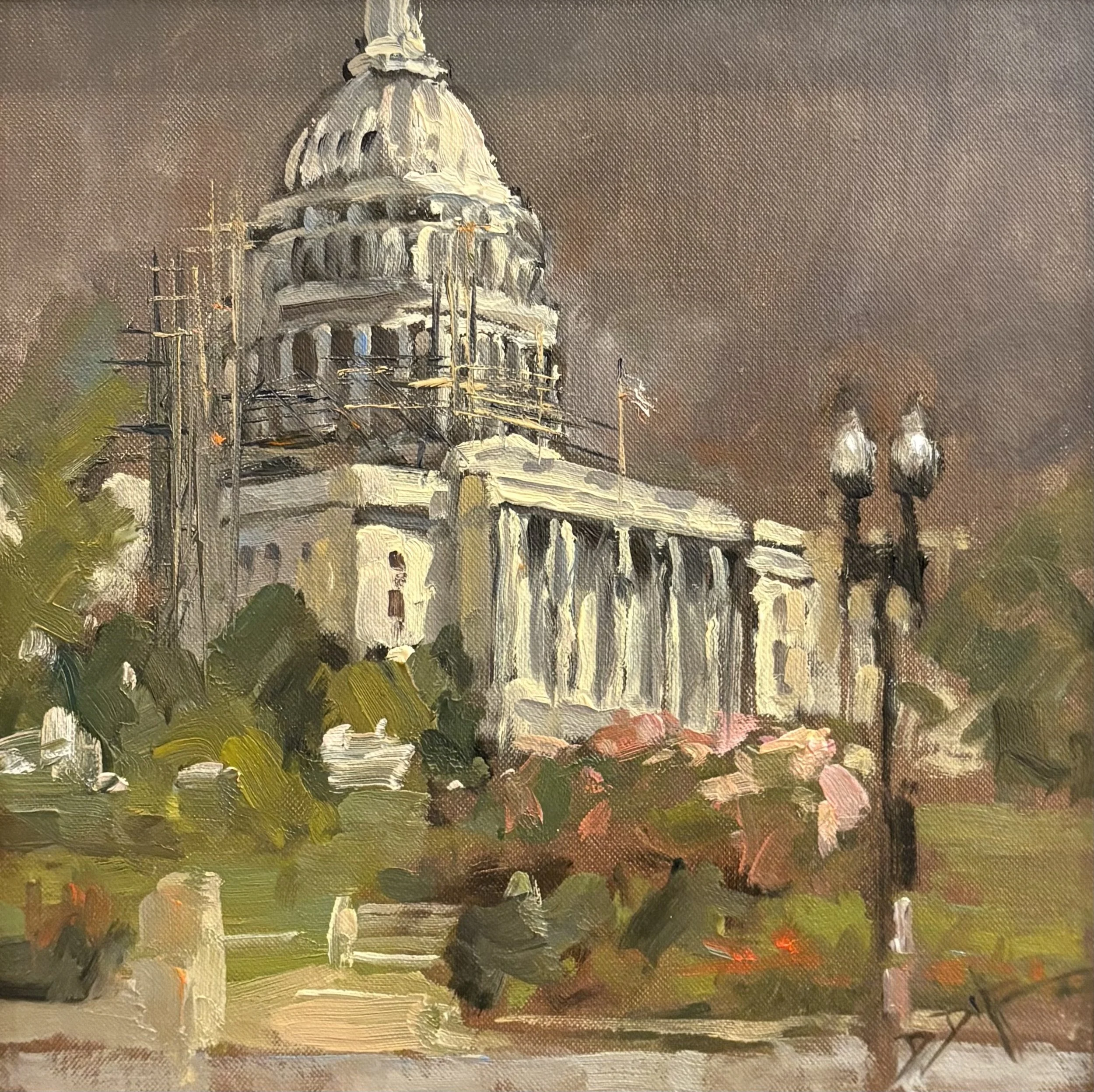 "Maintaining our Image" David Diaz 12x16 Oil $1200